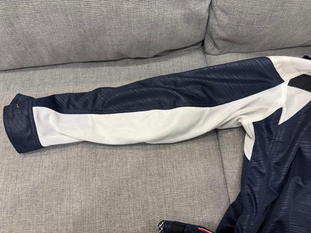 クシタニ (ヤマハ)フルメッシュパーカージャケット メンズ ネイビーLサイズ