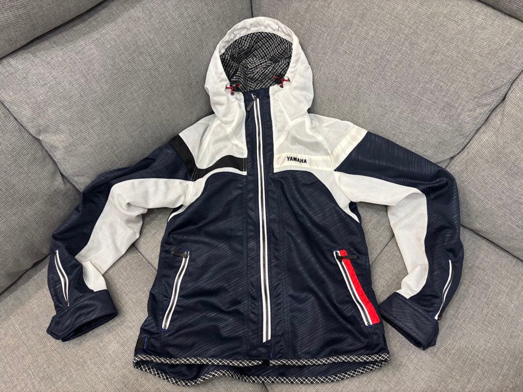 クシタニ (ヤマハ)フルメッシュパーカージャケット メンズ ネイビーLサイズ