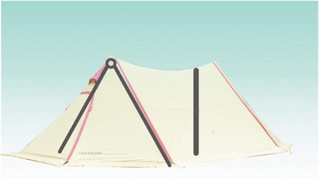 Canadian Eastツインピルツフォーク ハーフインナーテントフレーム