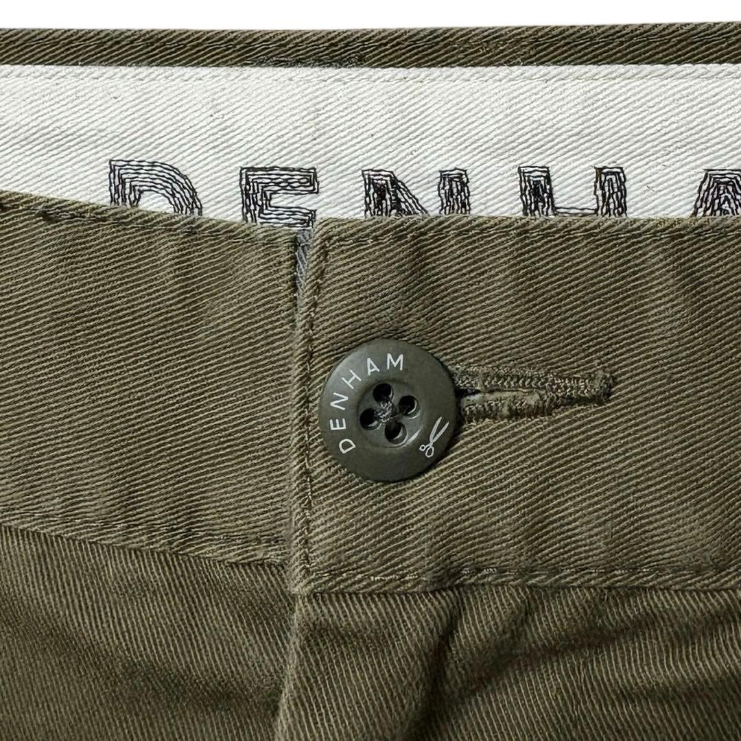 DENHAM タックワイドチノ ペンキ 1点物 日本製 ワークミリタリー
