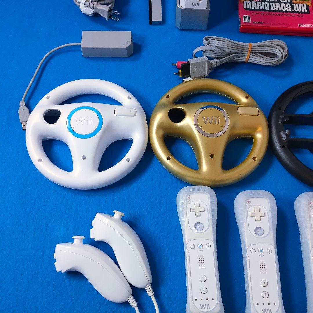 豪華 4人で遊ぶ♪ マリオカート 本体一式 Wiiparty Wiiスポーツ