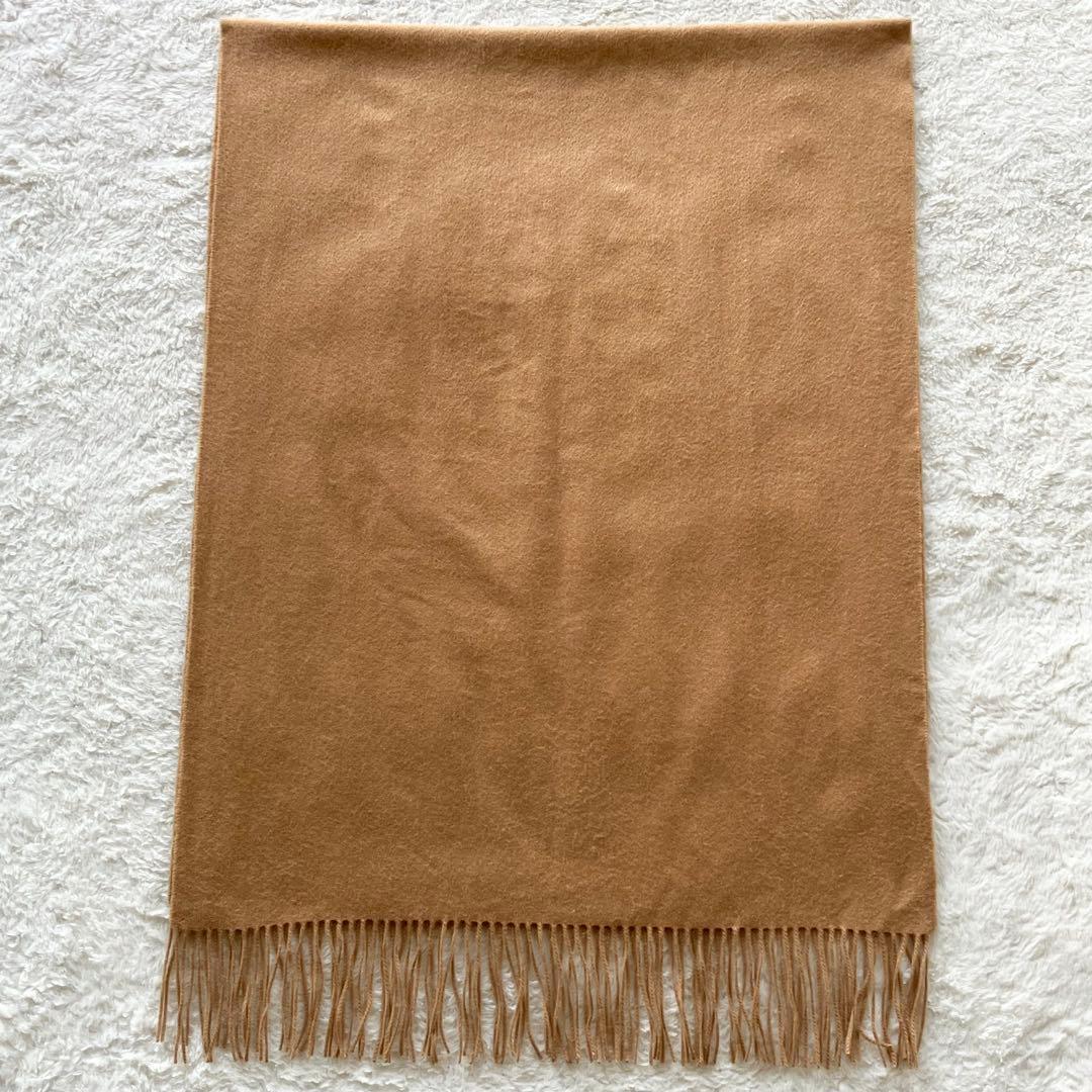 極美品 ユナイテッドアローズ カシミヤ100% 大判 ストール キャメル