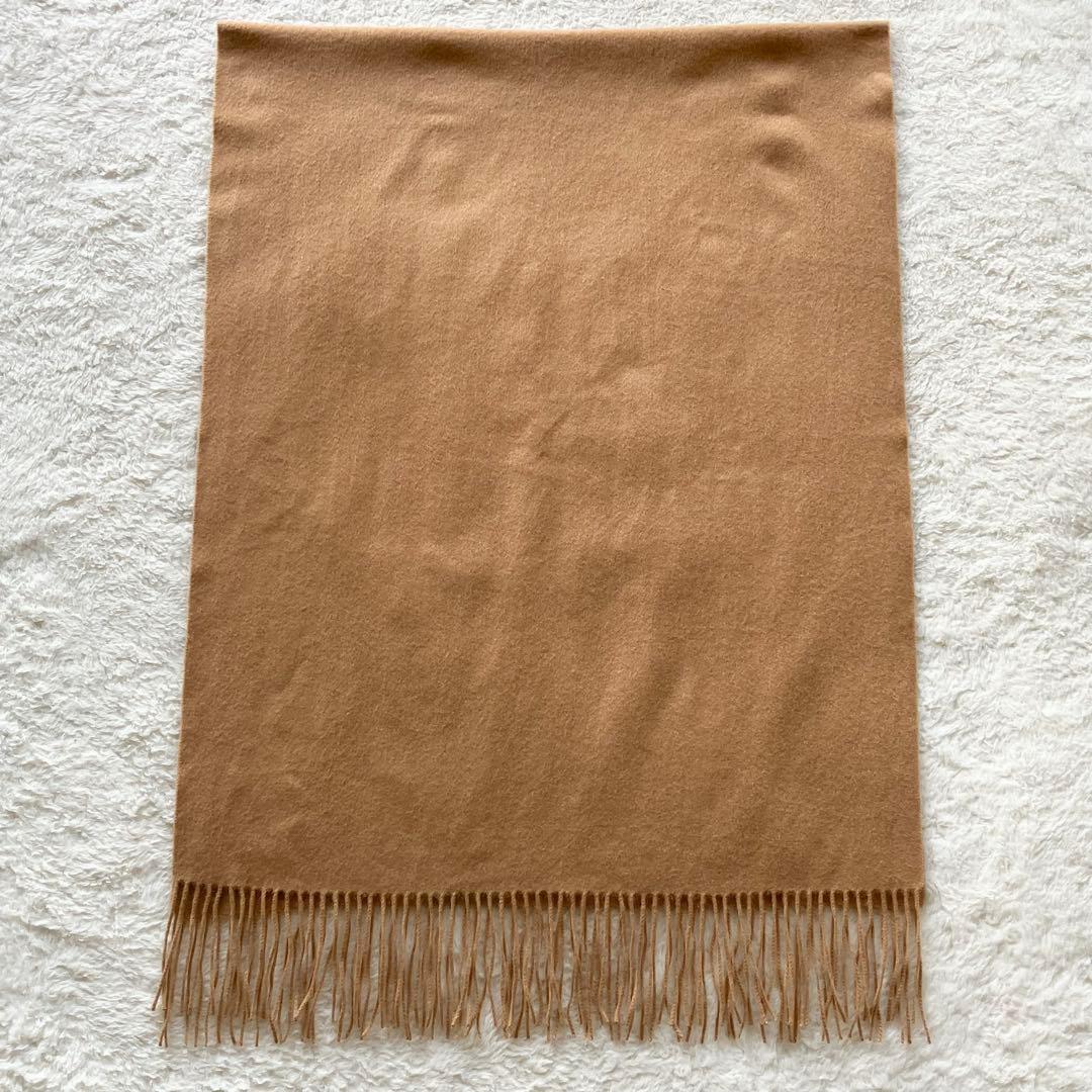 極美品 ユナイテッドアローズ カシミヤ100% 大判 ストール キャメル