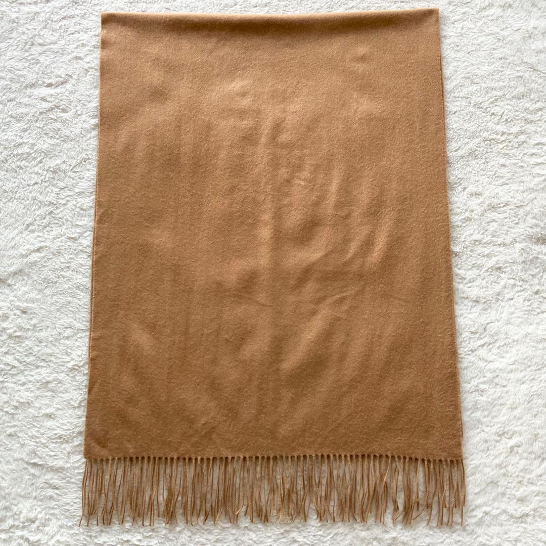 極美品 ユナイテッドアローズ カシミヤ100% 大判 ストール キャメル