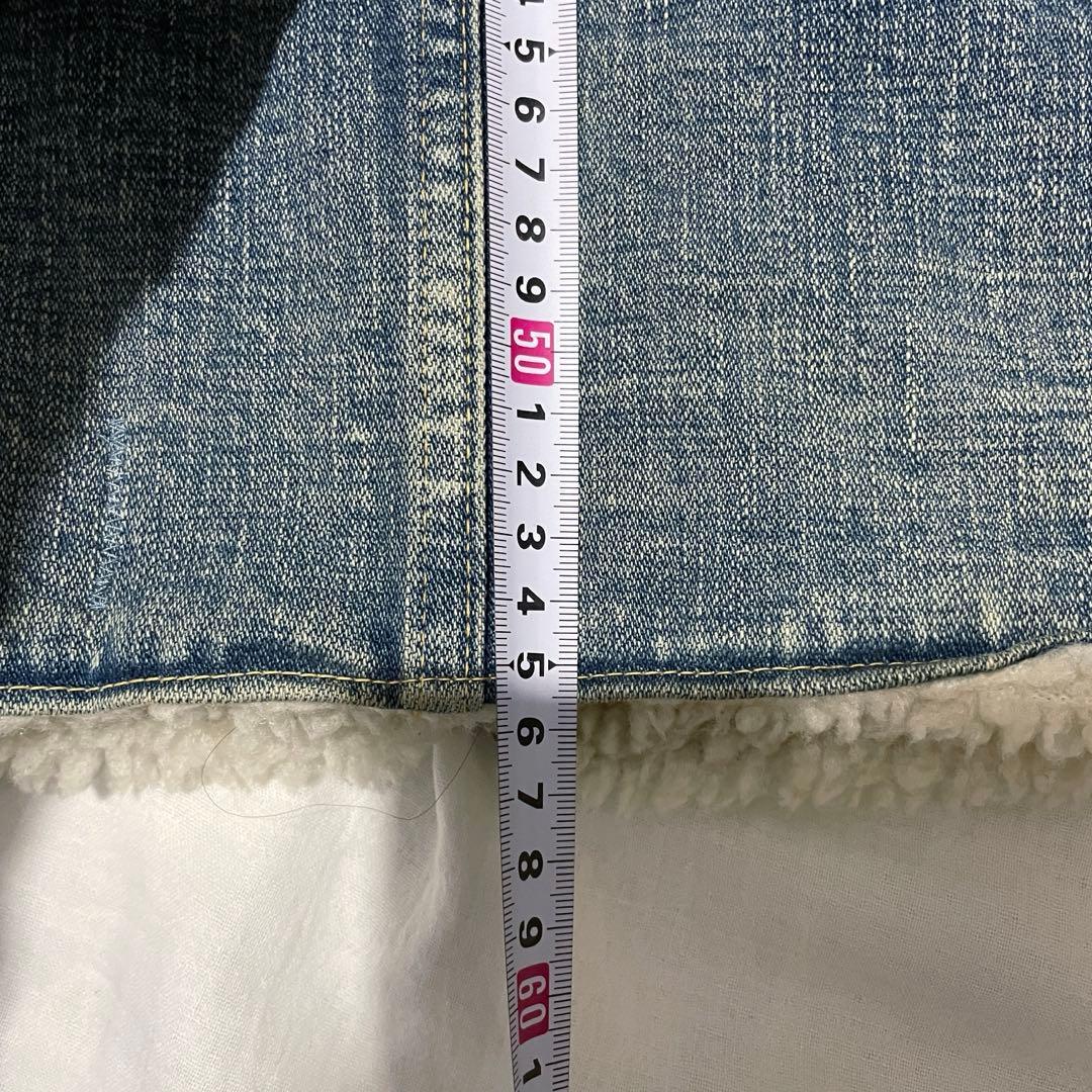 美品　KAPITAL キャピタル　デニムボアベスト 岡山　ダメージ加工　日本製