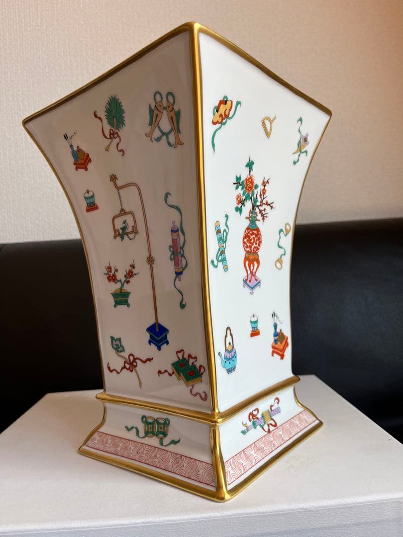 超貴重 ヘレンド シノワズリ 宝づくし 花瓶 飾り物 中国趣味