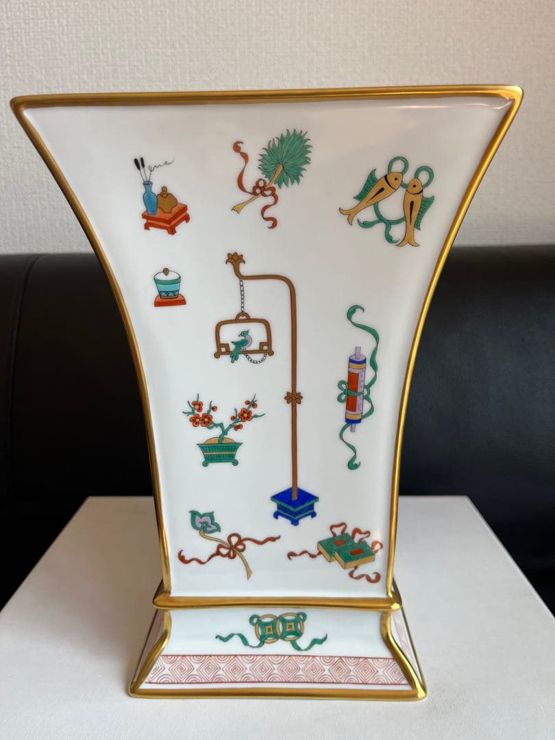 超貴重 ヘレンド シノワズリ 宝づくし 花瓶 飾り物 中国趣味