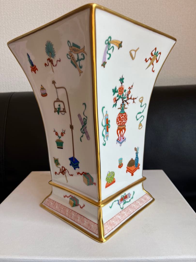 超貴重 ヘレンド シノワズリ 宝づくし 花瓶 飾り物 中国趣味