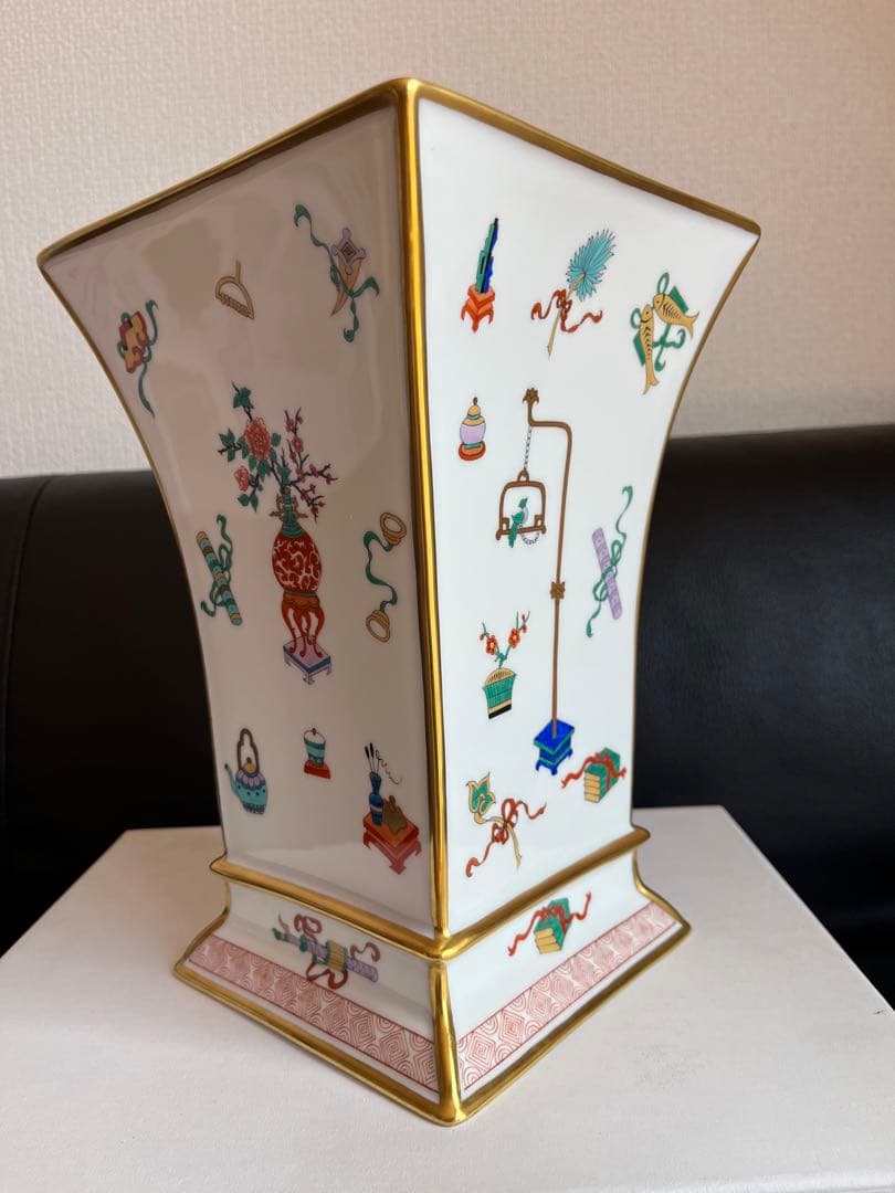 超貴重 ヘレンド シノワズリ 宝づくし 花瓶 飾り物 中国趣味