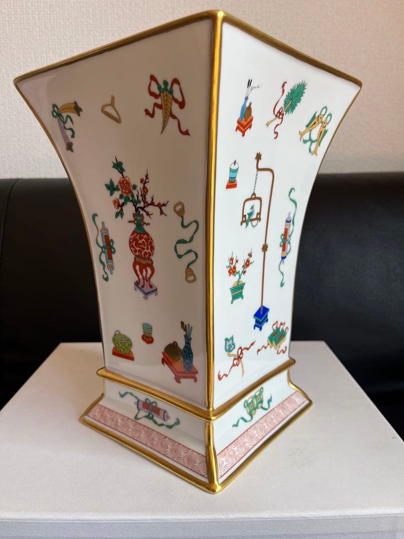 超貴重 ヘレンド シノワズリ 宝づくし 花瓶 飾り物 中国趣味