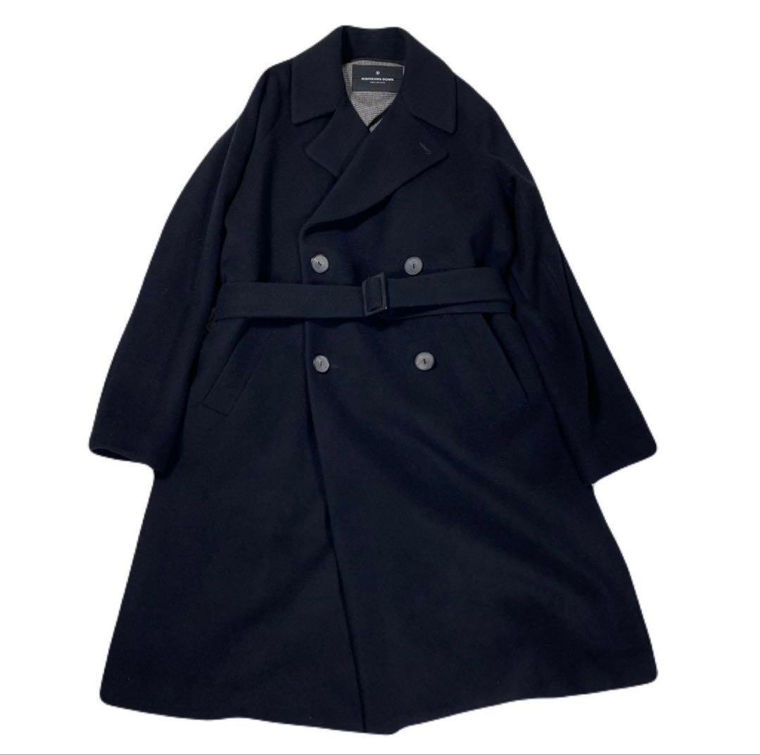 【ファッジ】美品　ナノユニバース タイロッケンダブルコート　西川ダウン