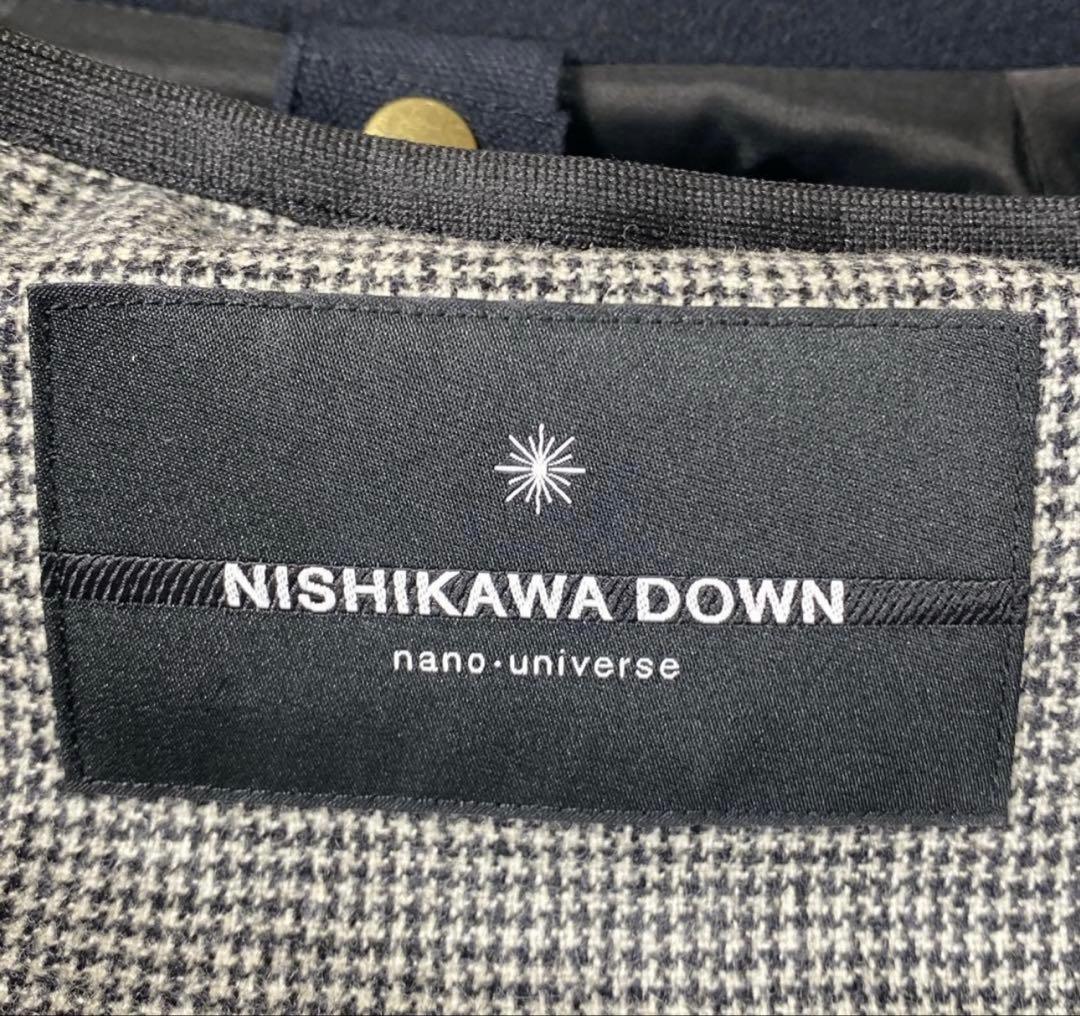 【ファッジ】美品　ナノユニバース タイロッケンダブルコート　西川ダウン