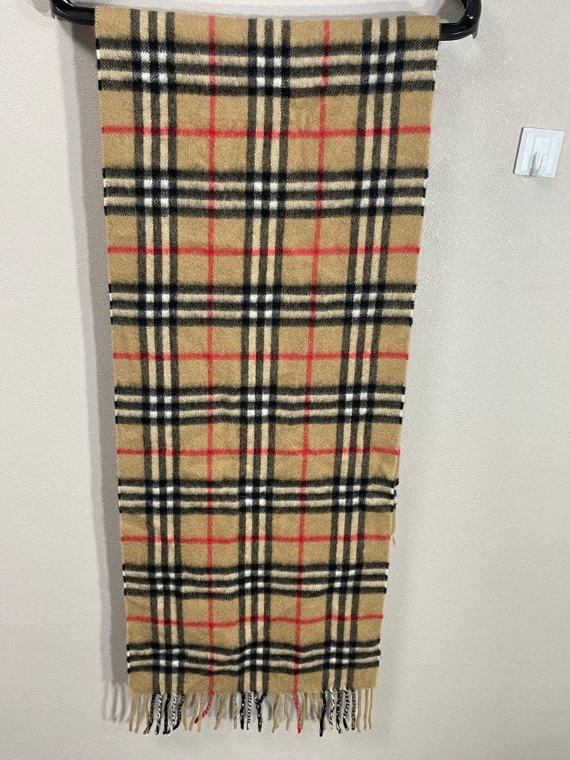 BURBERRY✨バーバリー カシミア100% マフラー ブラウン