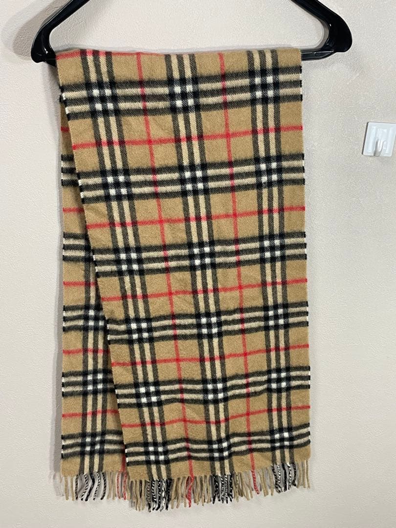 BURBERRY✨バーバリー カシミア100% マフラー ブラウン