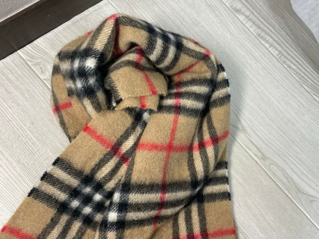 BURBERRY✨バーバリー カシミア100% マフラー ブラウン