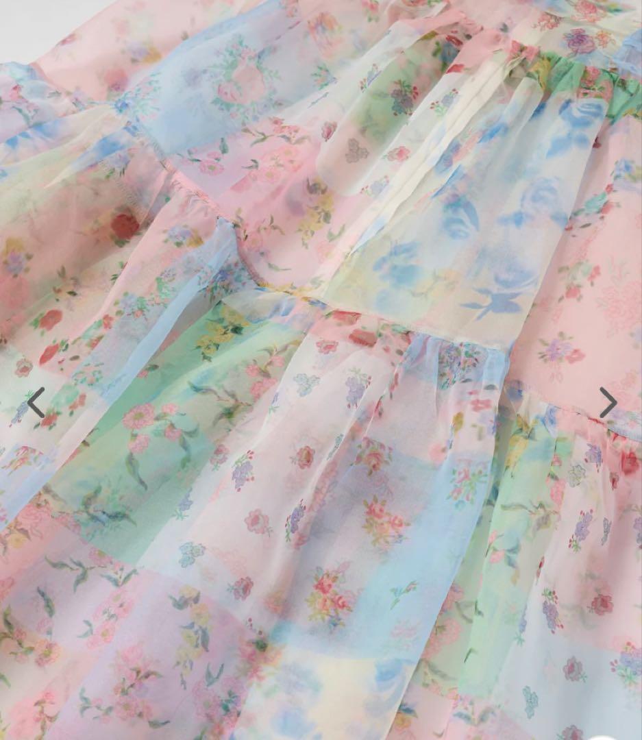 【新品未使用】poppy ×ケイタ　マルヤマ　パッチワークオーガンジーワンピース