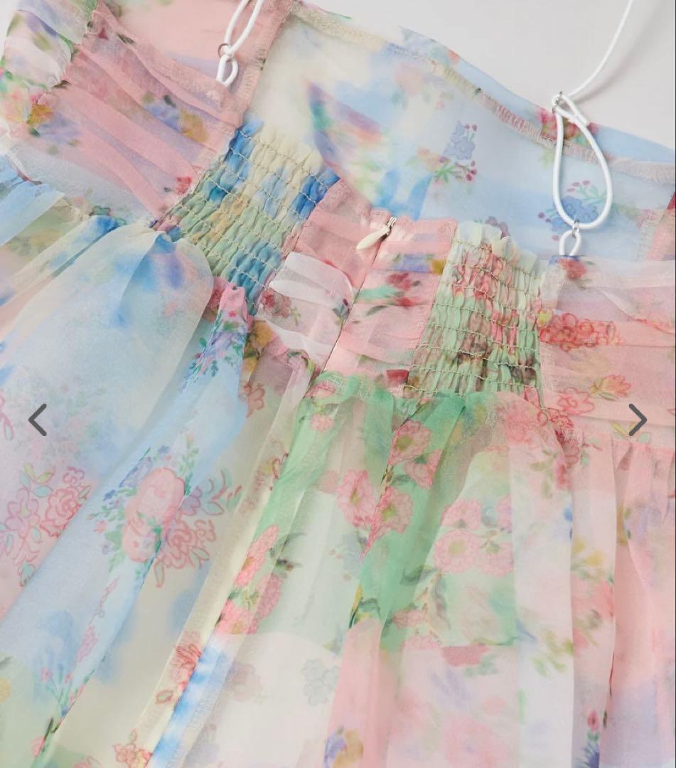 【新品未使用】poppy ×ケイタ　マルヤマ　パッチワークオーガンジーワンピース