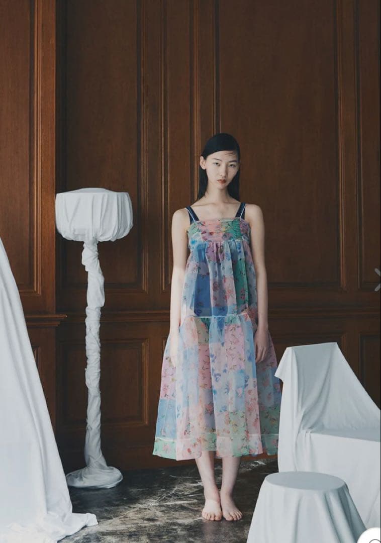 【新品未使用】poppy ×ケイタ　マルヤマ　パッチワークオーガンジーワンピース