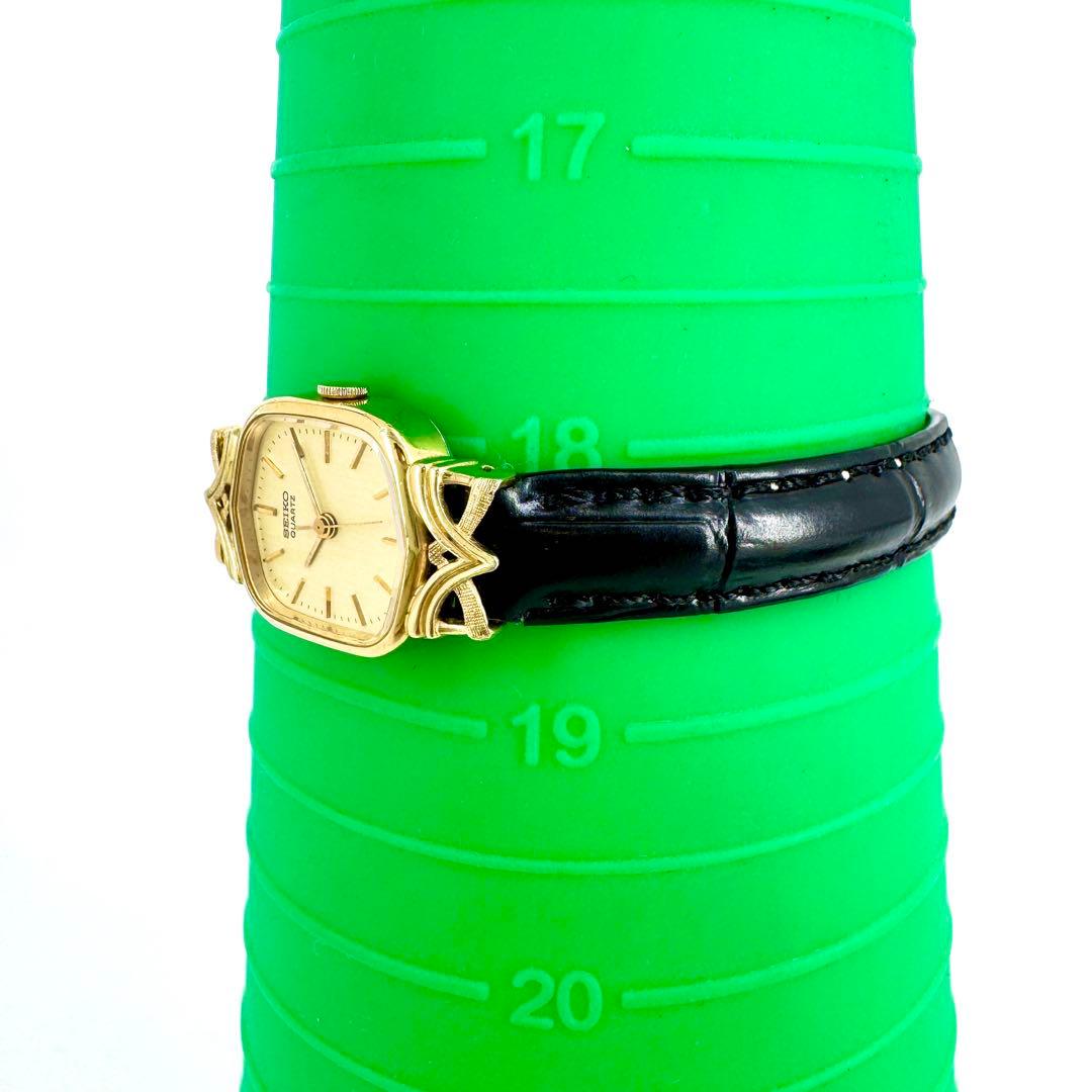 【希少/新品電池】SEIKO スクエア ゴールド レディース腕時計