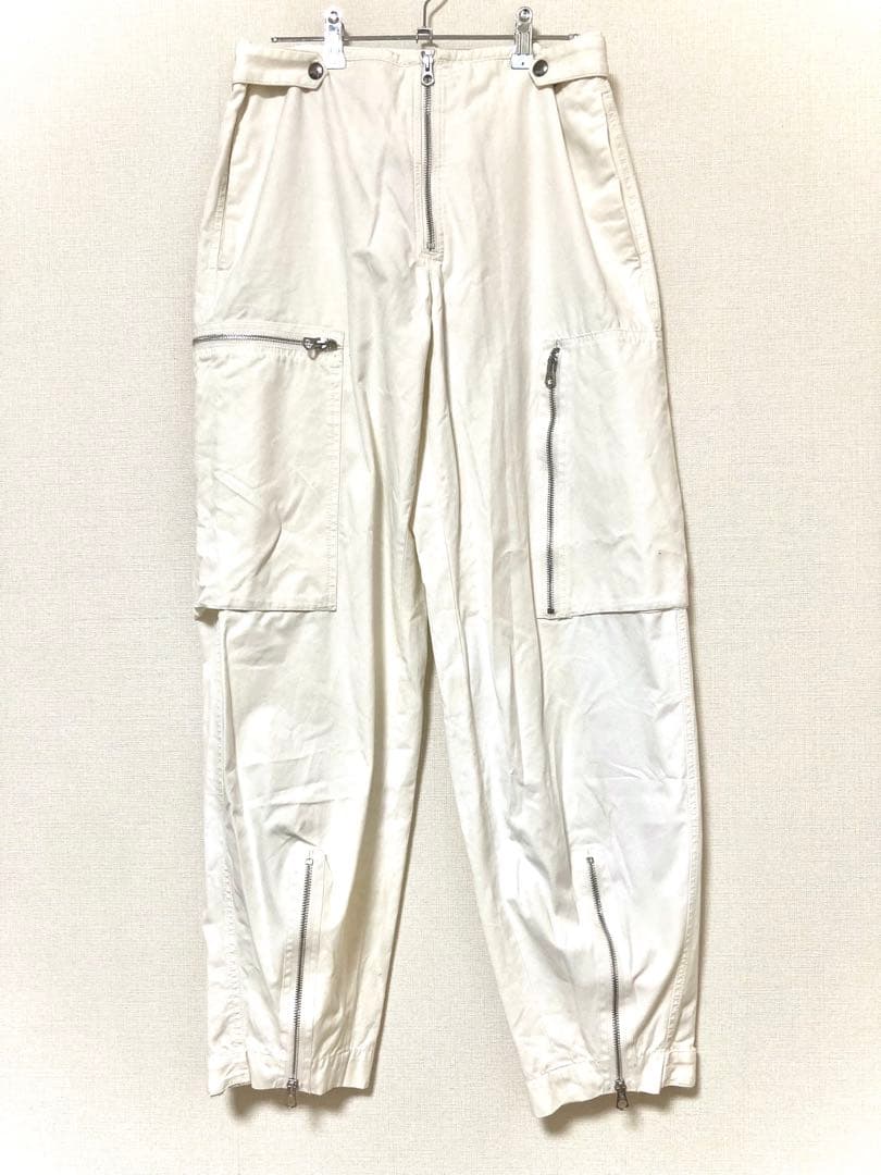 ジルサンダー　ジップデザイン　カーゴパンツ　メンズ　ワーク　ポケット　メンズ