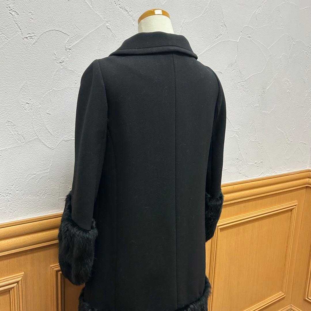 値下げ♪ アニヤハインドマーチ ラビットファー付き ロングコート