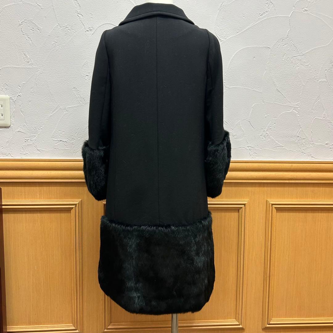 値下げ♪ アニヤハインドマーチ ラビットファー付き ロングコート