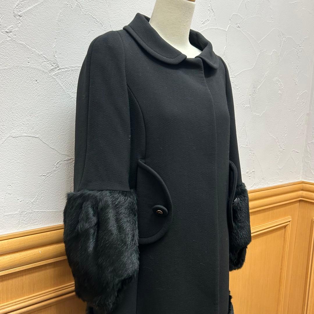 値下げ♪ アニヤハインドマーチ ラビットファー付き ロングコート