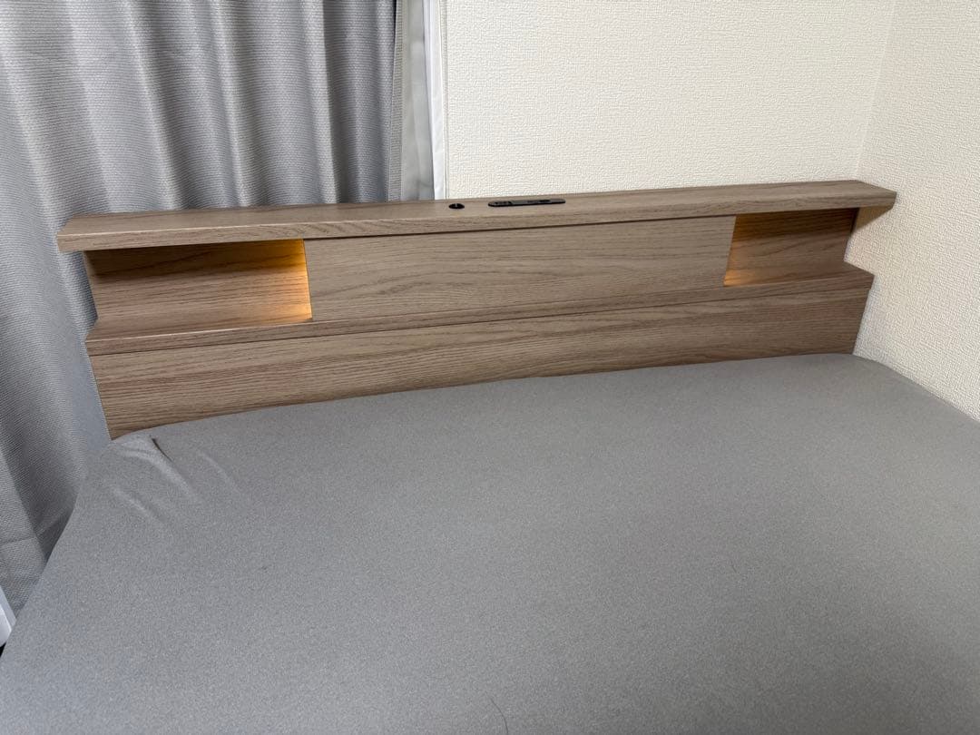 【専用商品】ニトリ　セミダブル　すのこチェストベッドフレーム　グレーウォッシュ