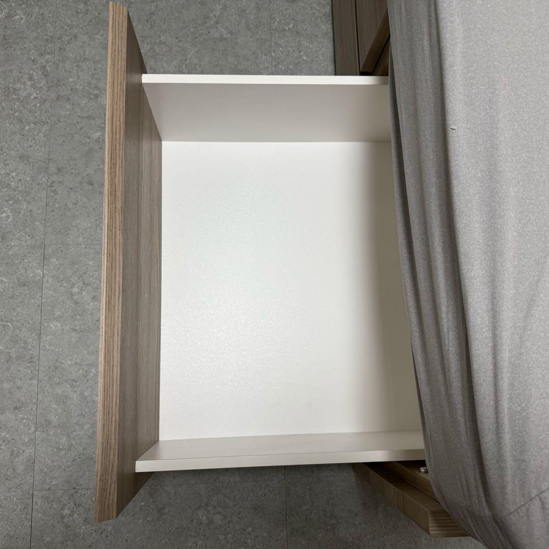 【専用商品】ニトリ　セミダブル　すのこチェストベッドフレーム　グレーウォッシュ