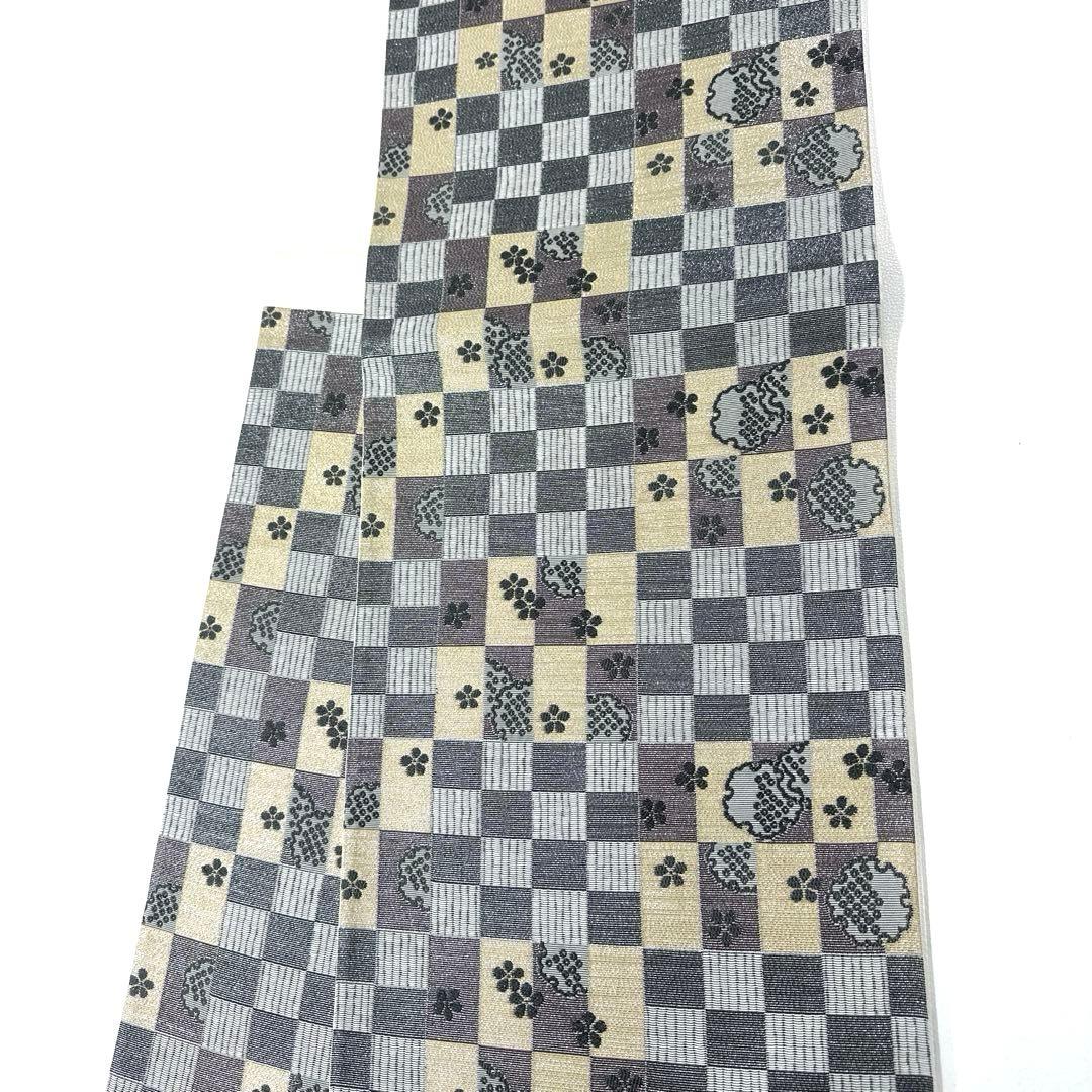 専用帯5853 5730 二点セット●高級 正絹 六通 袋帯