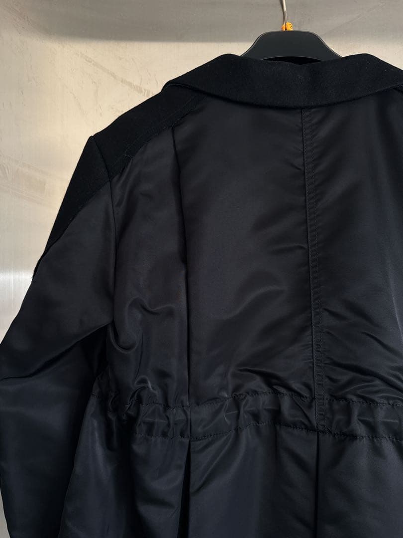 sacai 21AWサカイ woolウール メルトン チェスターコート