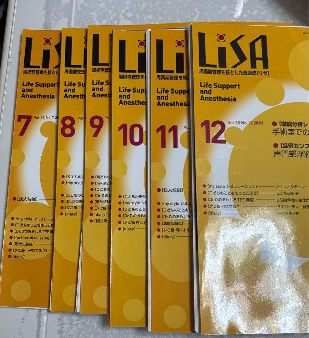 【裁断済】Lisa 2021年12冊 TEE