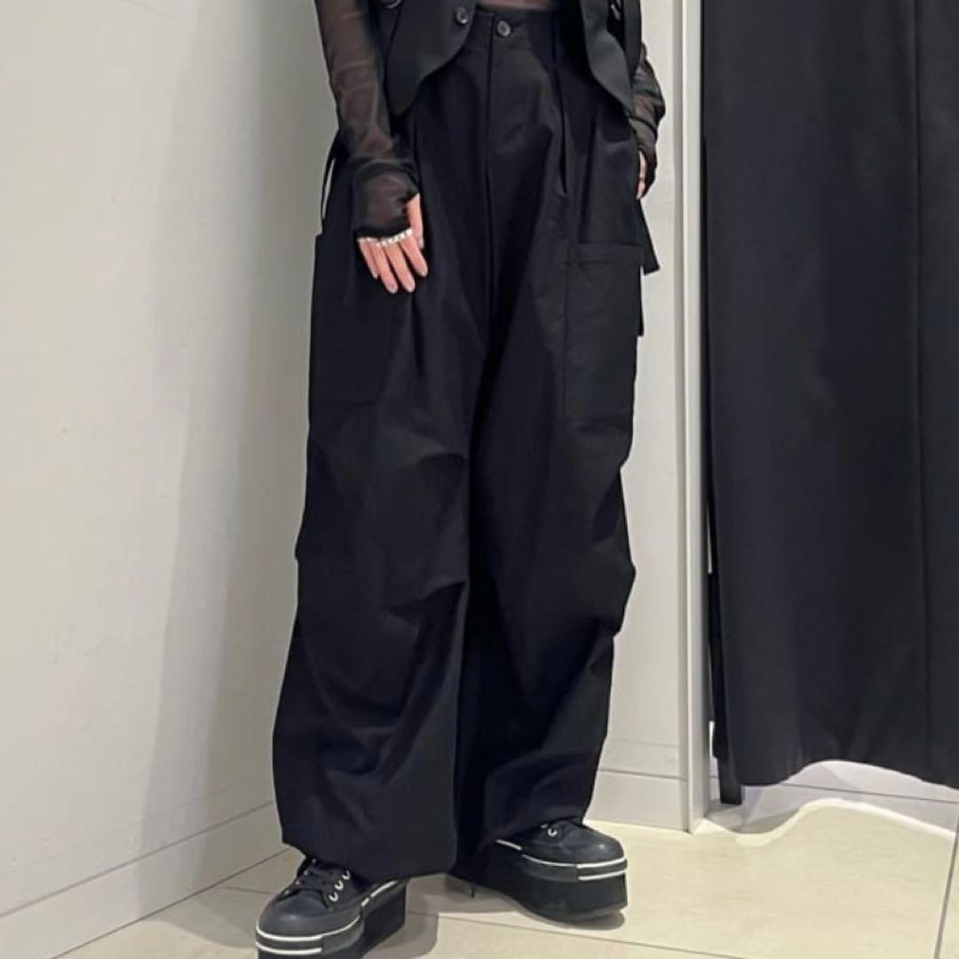 LIMI feu yohji ボトム　コットン　ブラック　LS-P13-029