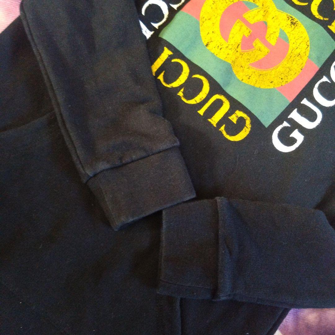 GUCCI 黒 フード付きワンピース