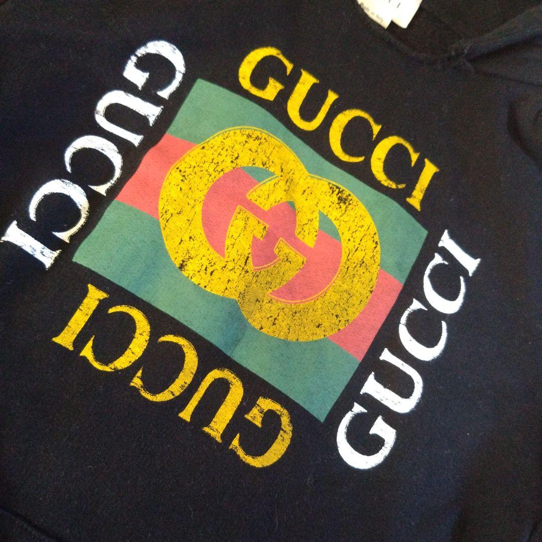 GUCCI 黒 フード付きワンピース