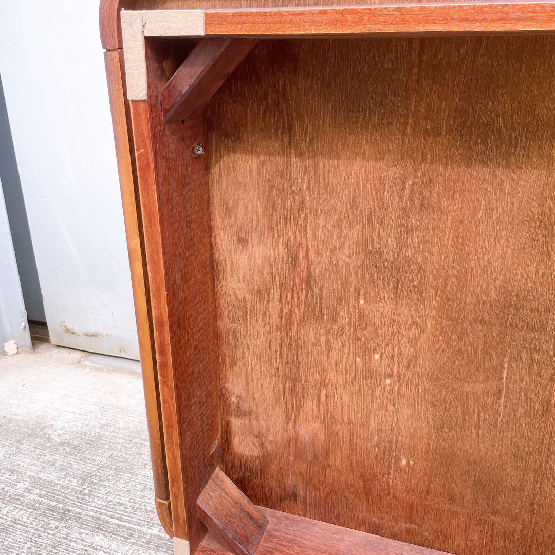 【美品】ビンテージ ナガノインテリア スクエアガラステーブル 稀少デザイン