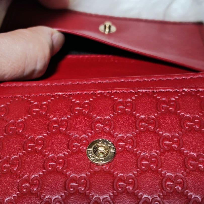 【GUCCI 】GGパターン レザー名刺入れ 小物 カード収納