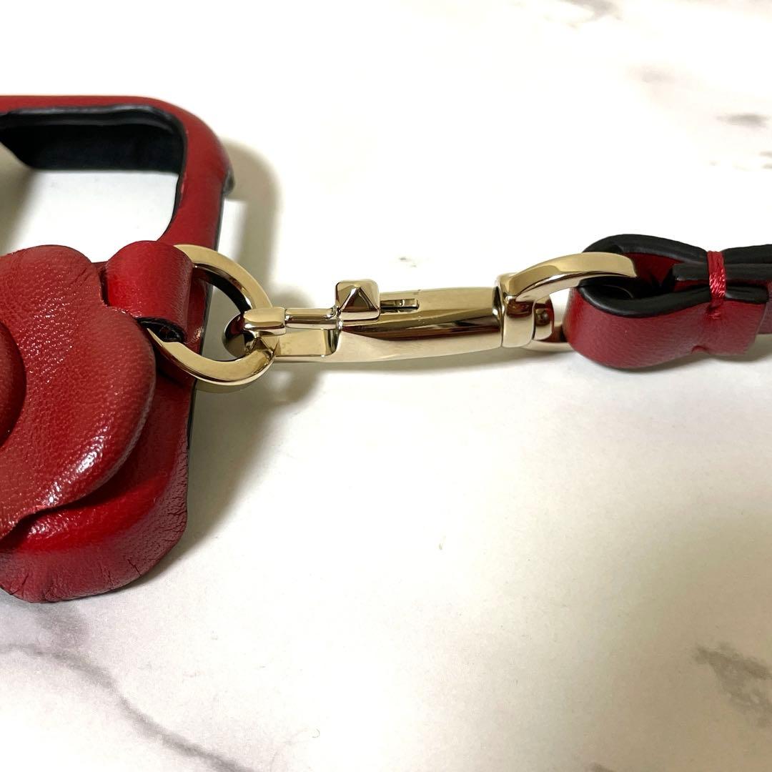 大幅値下げ‼️VALENTINO 赤iPhone12mini 　ストラップ