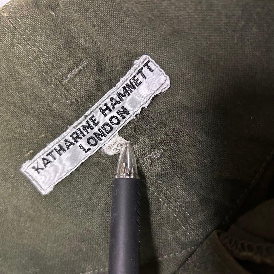 KATHARINE HAMNETT ワークパンツ オリーブグリーン