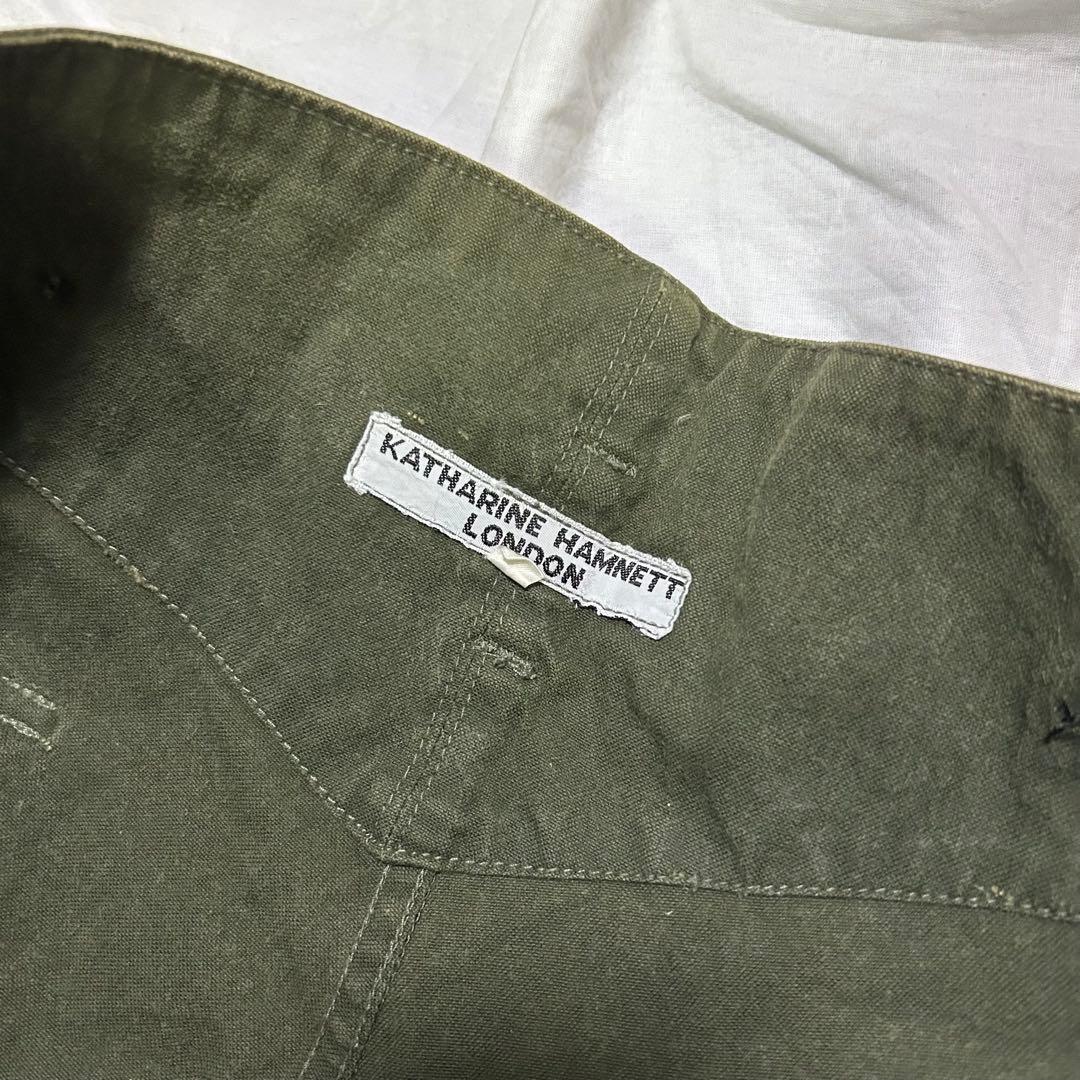 KATHARINE HAMNETT ワークパンツ オリーブグリーン