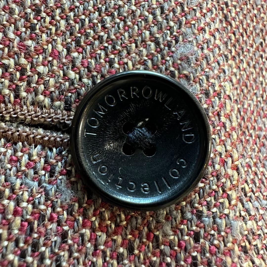 トゥモローランドコレクション ギザミカラージャケット ノーカラー