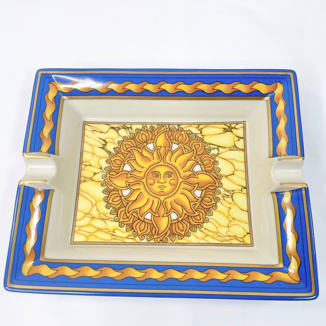 ✨極美品✨ HERMES アッシュトレイ 太陽 灰皿 アクセサリー 陶器