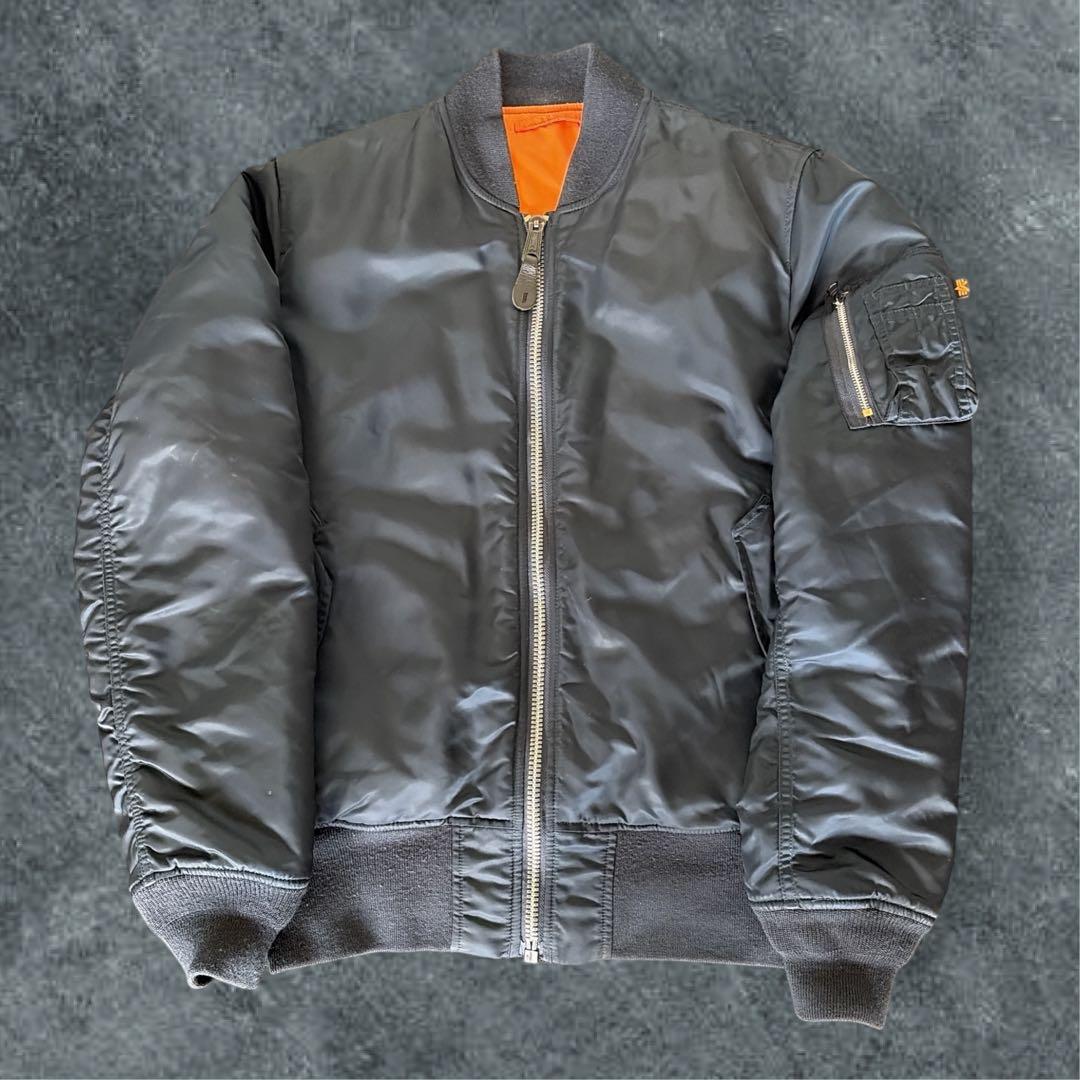 80s 90s USA製　ALPHA MA-1 フライトジャケット リバーシブル