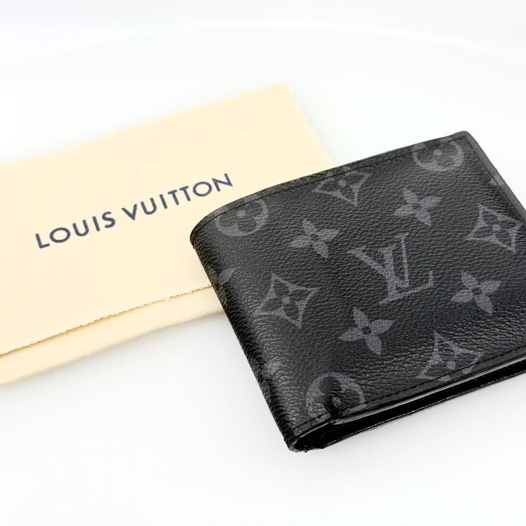 LV ルイヴィトン モノグラム エクリプス 二つ折り 財布 M62545