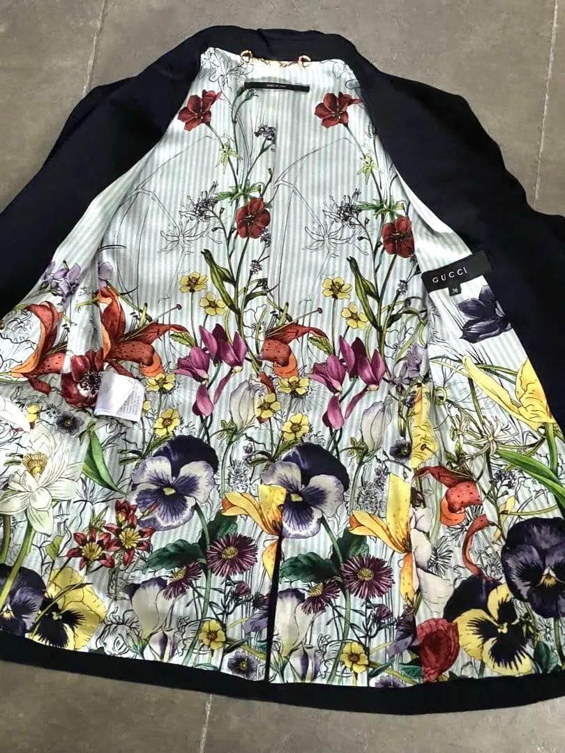 Gucci ネイビー テーラードジャケット