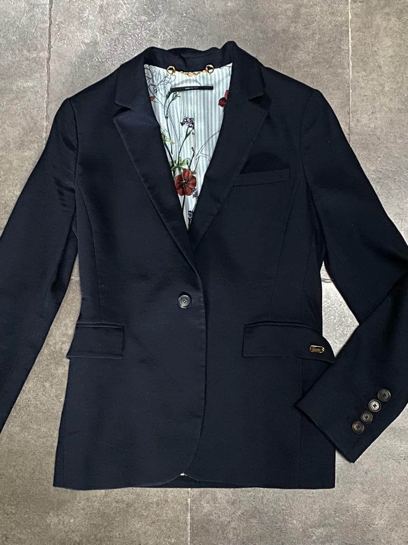 Gucci ネイビー テーラードジャケット