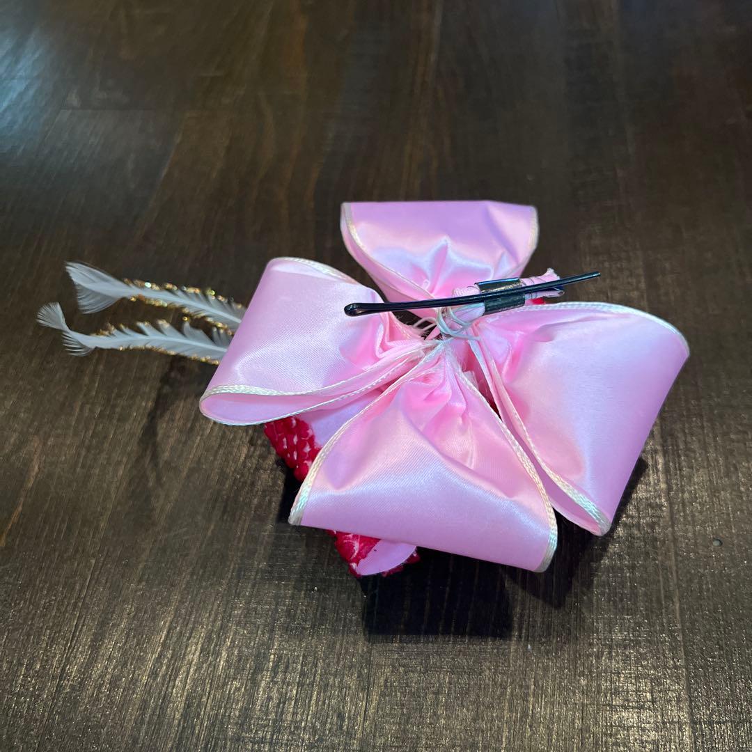 アンティーク 七五三 105cm前後 着物 作り帯 小物一式 フルセット 鼓 赤