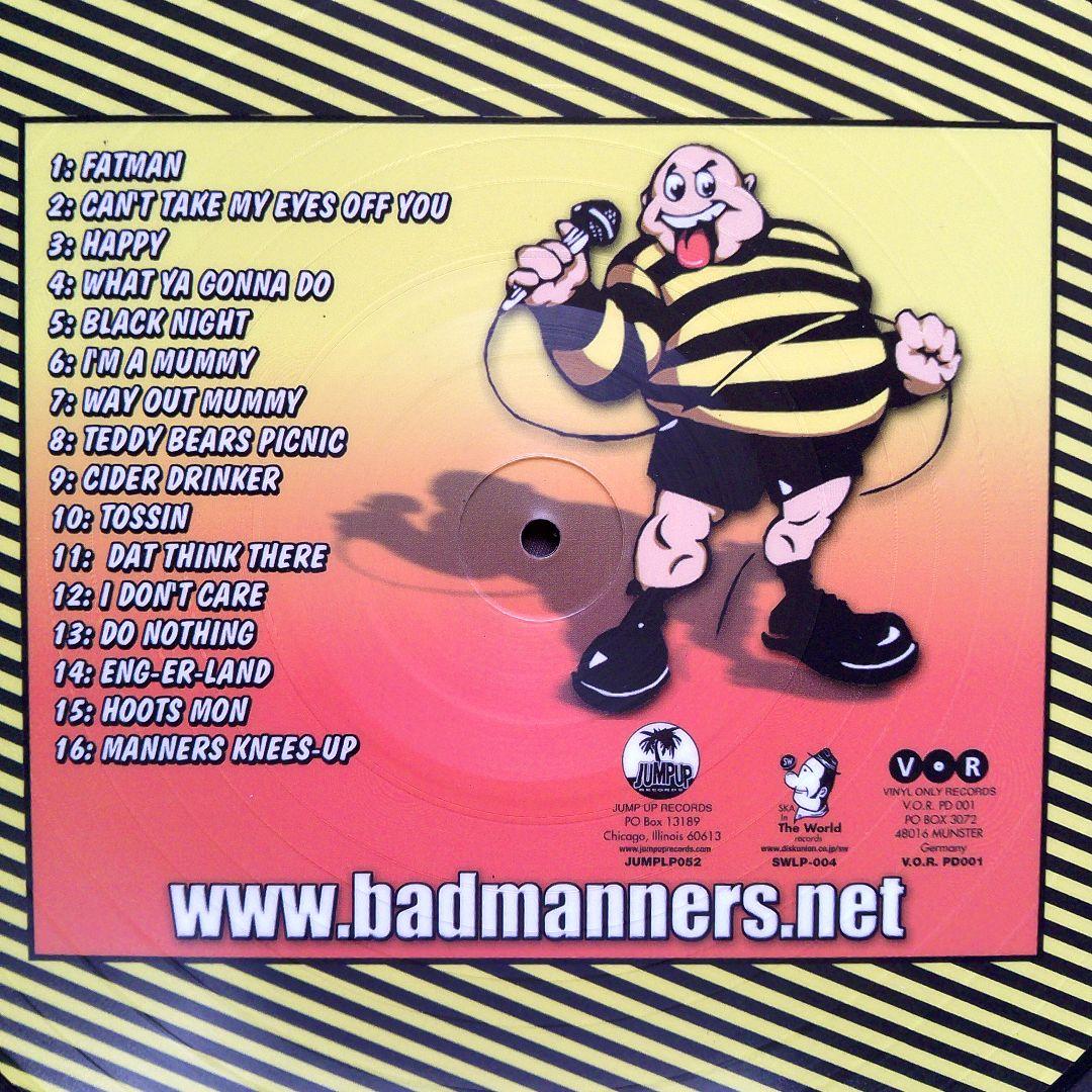 【レコード】BAD MANNERS / stupidity　ピクチャーレコード