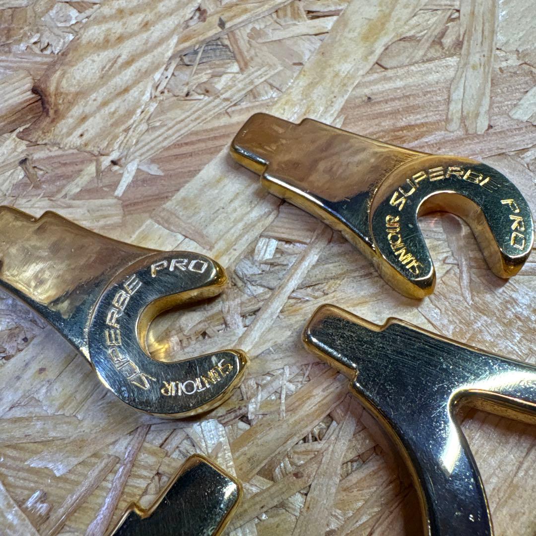 サンツアー　SUNTOUR superbe pro ゴールドエンドパーツ非売品？