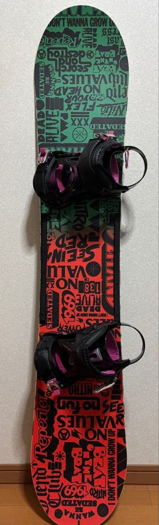 NITRO ナイトロ スノーボード 138cm バイン付 カバー付